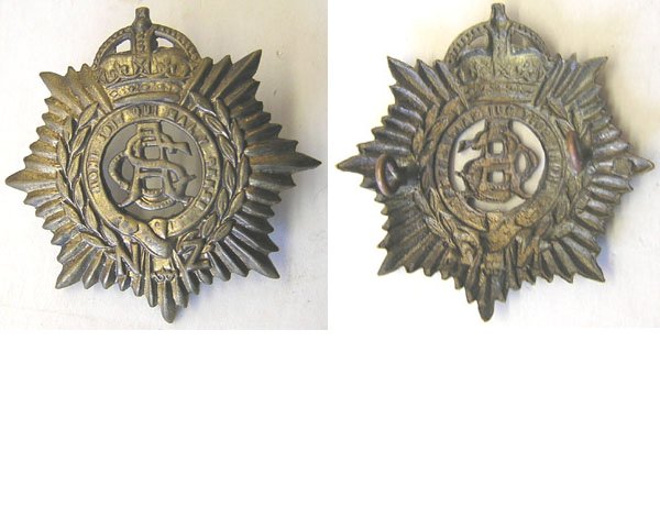 B08/026. N.Z. ARMY SERVICE CORPS brass cap badge