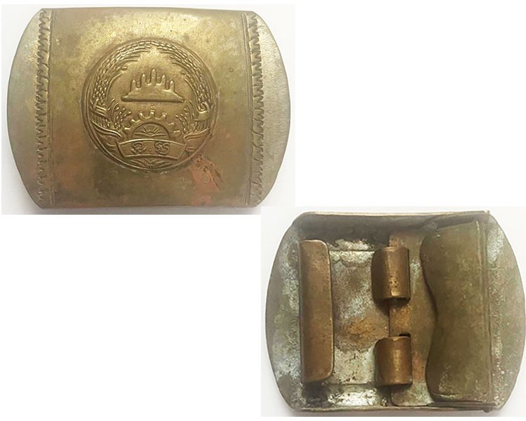CAM221. PEOPLE’S REPUBLIC OF KAMPUCHEA POLICE BELT BUCKLE