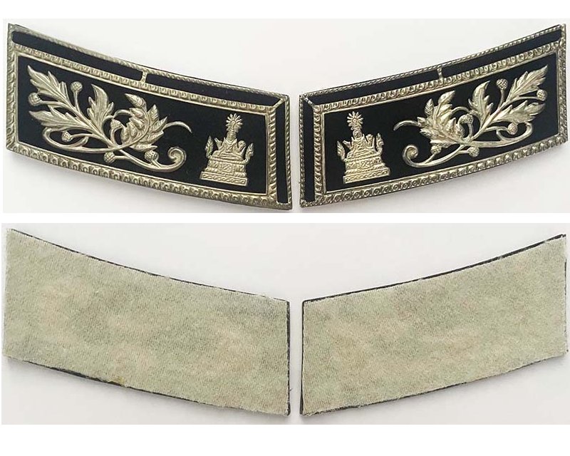CAM751. PAIR OF CAMBODIA CONSULAR OFFICIALS COLLAR TABS
