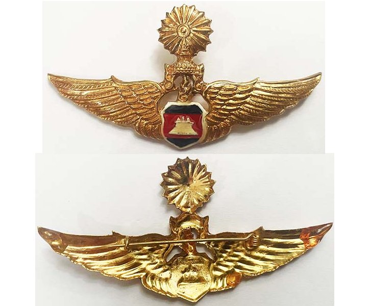 CAM763. ROYAL CAMBODIAN AIR FORCE BREAST BADGE