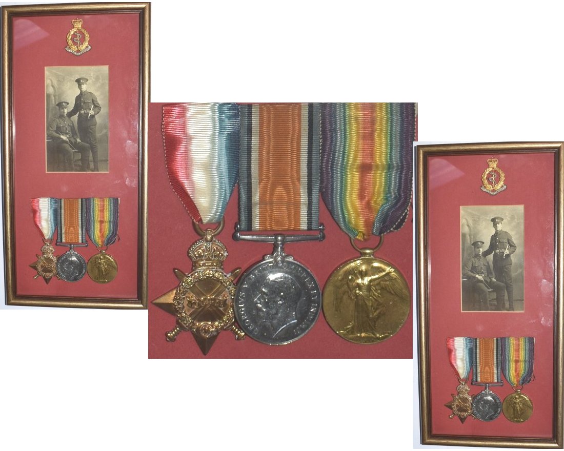 CM0192. 1914/15 STAR TRIO - 57776 PTE. A.A.TILLING, R.A.M.C.