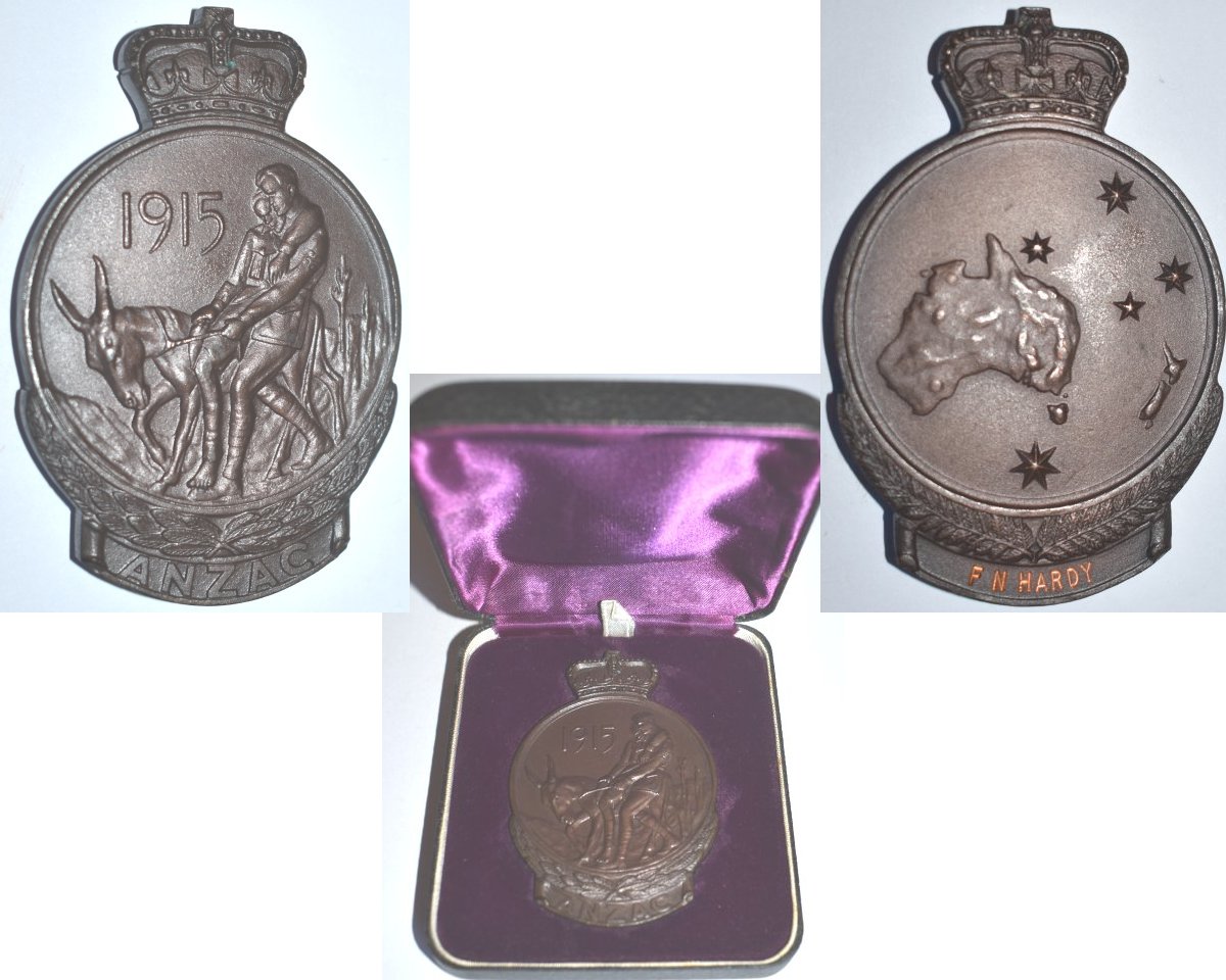 CM0320. GALLIPOLI MEDAL 1967 - F N HARDY