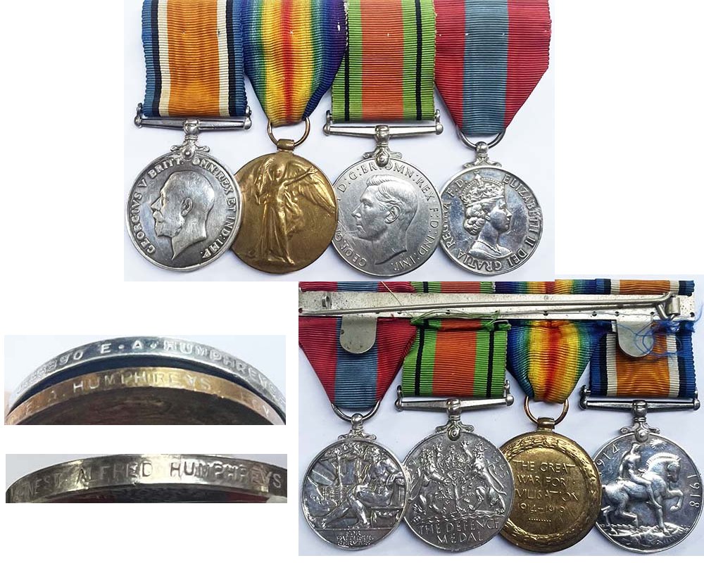 CM0358. WWI PAIR, DEFENCE & ISM – Humphreys RN
