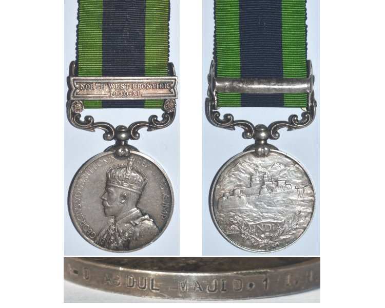CM0406. INDIA G.S.M. GVR clasp NWF 1930-31 - 1. I.H.C.