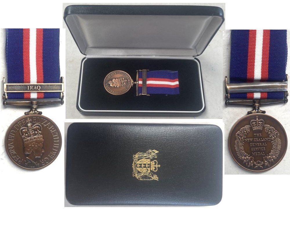 CM0655. NZGSM (PEACEKEEPING) 1992 With clasp IRAQ