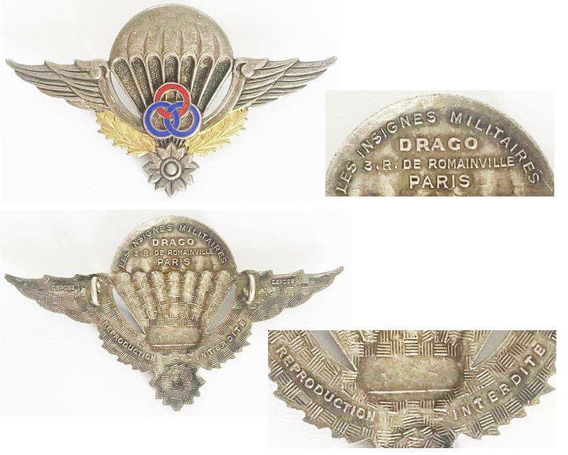 CSF001. CAMBODIA PARA INSTRUCTOR WINGS – Drago 1950-60