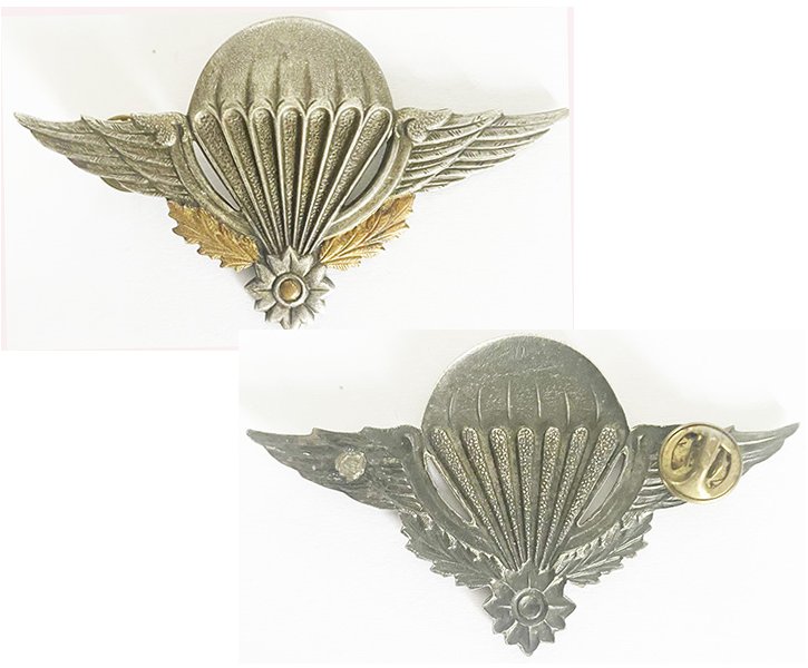 CSF007. CAMBODIA PARACHUTE WINGS – French, 1980-90