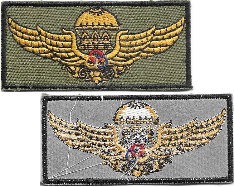CSF015. CAMBODIA PARA INSTRUCTOR WINGS, Current, woven