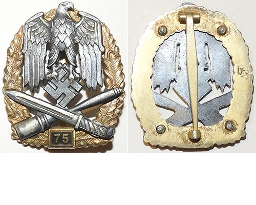 CY028. Copy GENERAL ASSAULT BADGE for 75 engagements