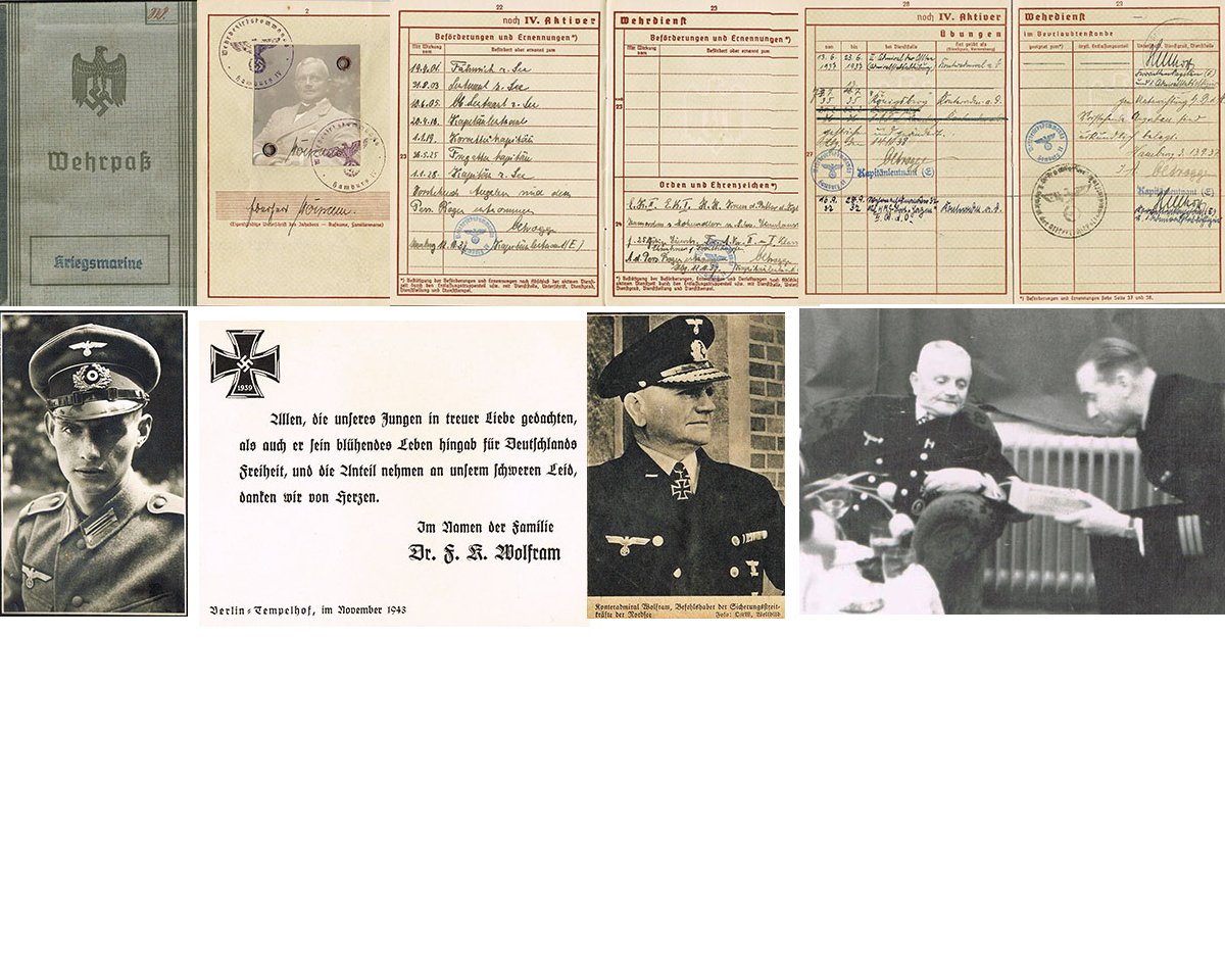DOC153. WEHRPAS & PHOTO ALBUM TO KRIEGSMARINE VICE-ADMIRAL