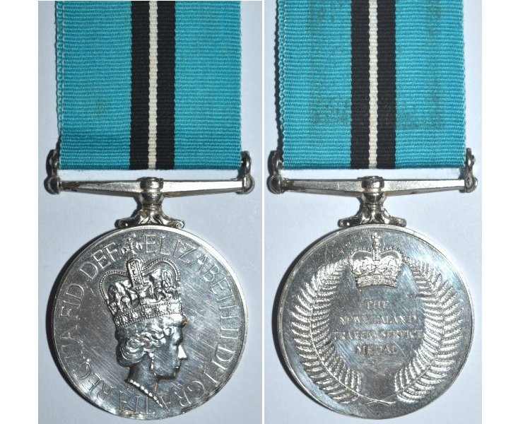 ESA133. NEW ZEALAND TRAFFIC SERVICE MEDAL EIIR – Name erased