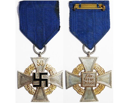 FM0374. GERMAN FAITHFUL SERVICE CROSS Special Class for 50 years
