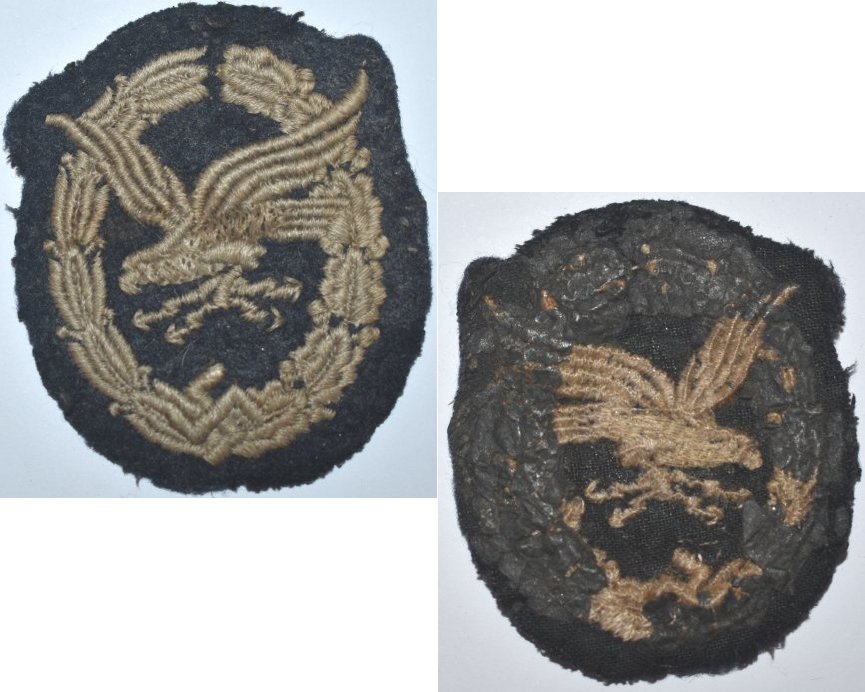 FM0473. LUFTWAFFE RADIO OPERATOR cloth breast award