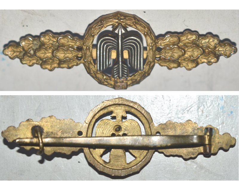 FM0480. LUFTWAFFE DAY FIGHTER CLASP IN GOLD - Juncker