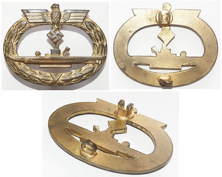 FM0519. GERMAN U-BOAT WAR BADGE, Bacqueville, Paris
