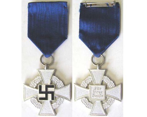 FM0377. FAITHFUL SERVICE CROSS, 2nd Class in silver