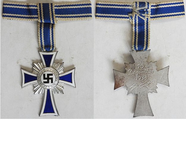 FM0413. CROSS OF HONOUR OF THE GERMAN MOTHER, 2nd Class silver