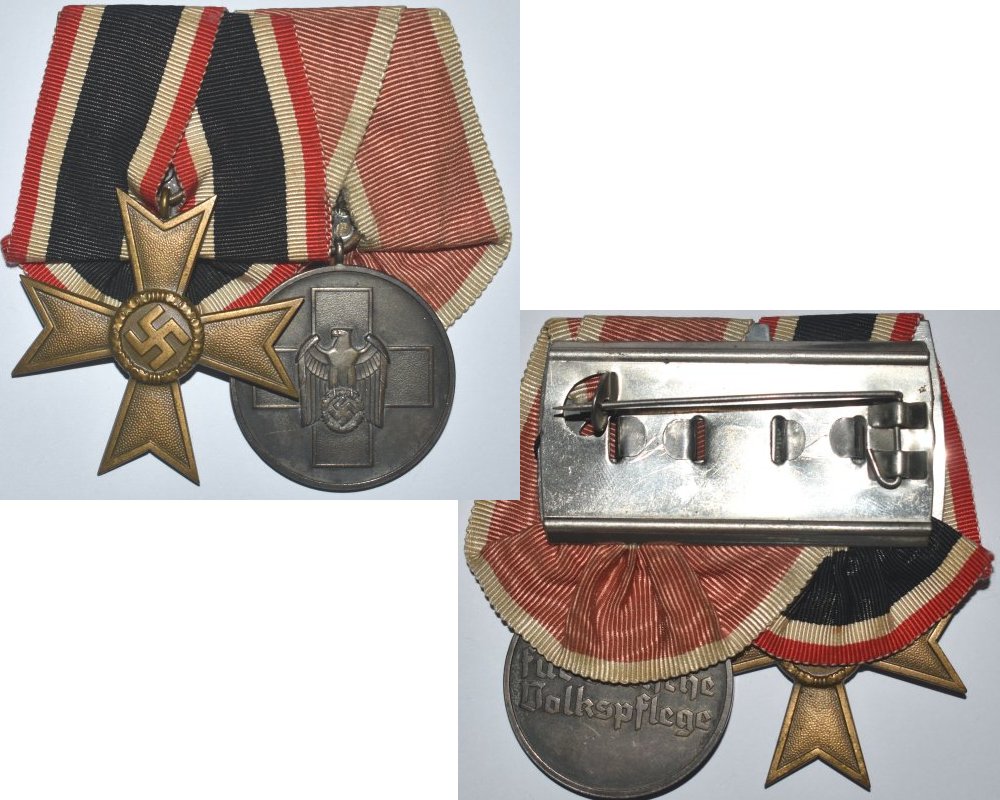 FM0454. WWII GERMAN PAIR – KVKII & SOCIAL WELFARE