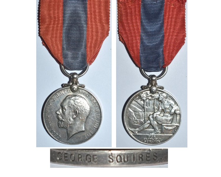 GAL026. iMPERIAL SERVICE MEDAL GVR - GEORGE SQUIRES