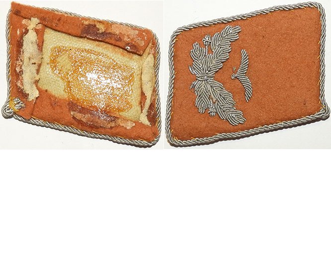 GC1409. LUFTWAFFE SIGNALS 2/LIEUTENANT’S COLLAR TAB, left side