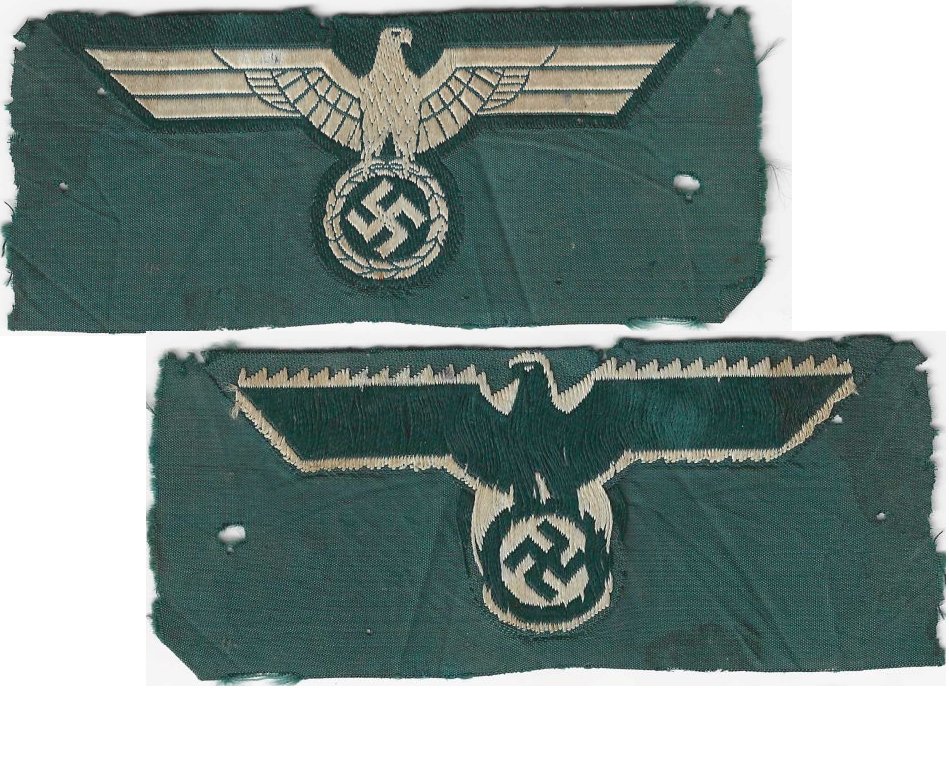 GC2150. WEHRMACHT BREAST EAGLE, bevo, white eagle uncut