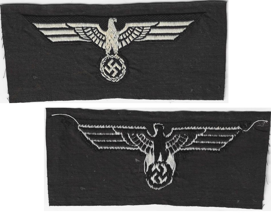 GC2151. WEHRMACHT PANZER BREAST EAGLE, bevo weave