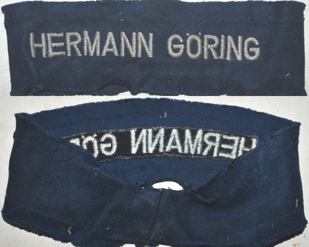 GC2261. GERMAN HERMAN GORING CUFF TITLE