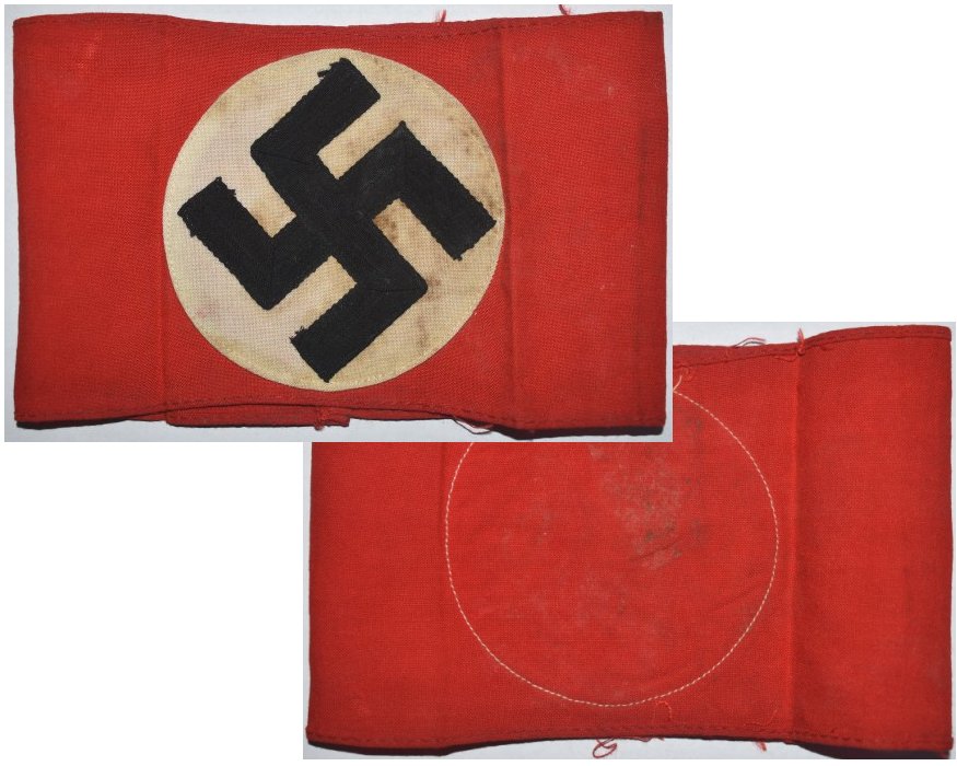 GC2262. GERMAN NAZI PARTY ARMBAND - cotton type