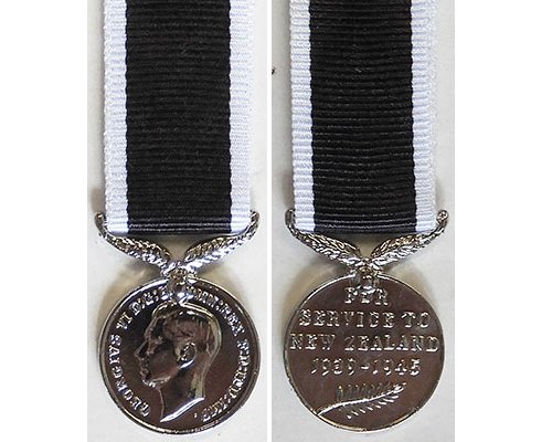 MIN1367. Miniature New Zealand War Service Medal - New striking