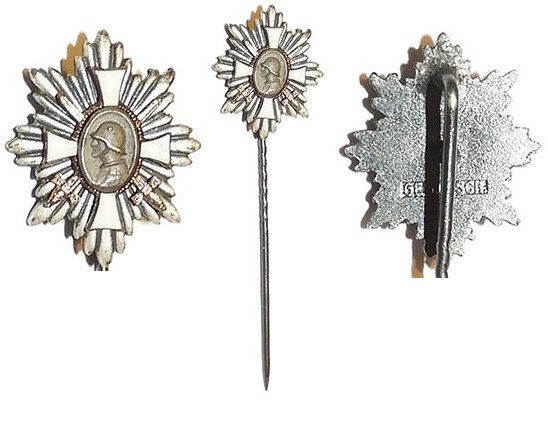 PIN035. HAMBURG VETERANS STAR, stick pin reverse