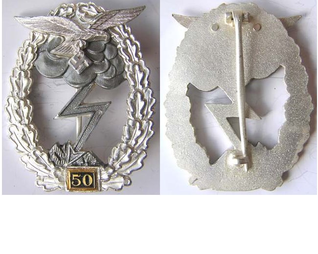 CY040. Copy LUFTWAFFE GROUND ATTACK BADGE for 50 engagements
