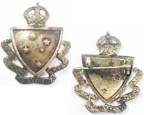 SH038. 28TH REINFORCEMENTS SILVER SWEETHEART BADGE