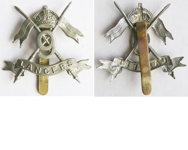 UKB1218. 9th LANCERS, KC cap badge