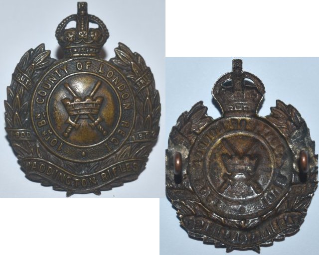 UKB1308. 10th BATTALION (HACKNEY) LONDON REGIMENT (1912-1937)