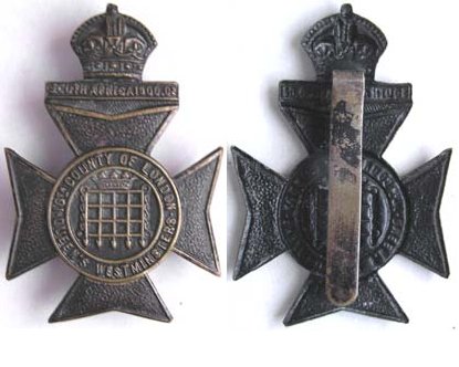 UKB1324. 16th BATTn. (QUEEN’S WESTMINSERS) LONDON REGt. Solid